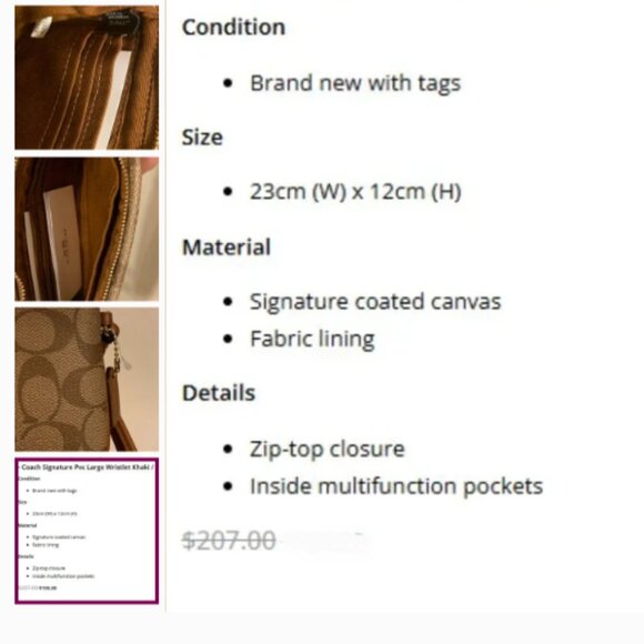 Coach Large Signature - Picture 9 of 9